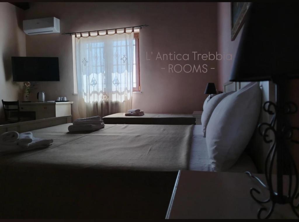 Posteľ alebo postele v izbe v ubytovaní L' Antica Trebbia - Rooms