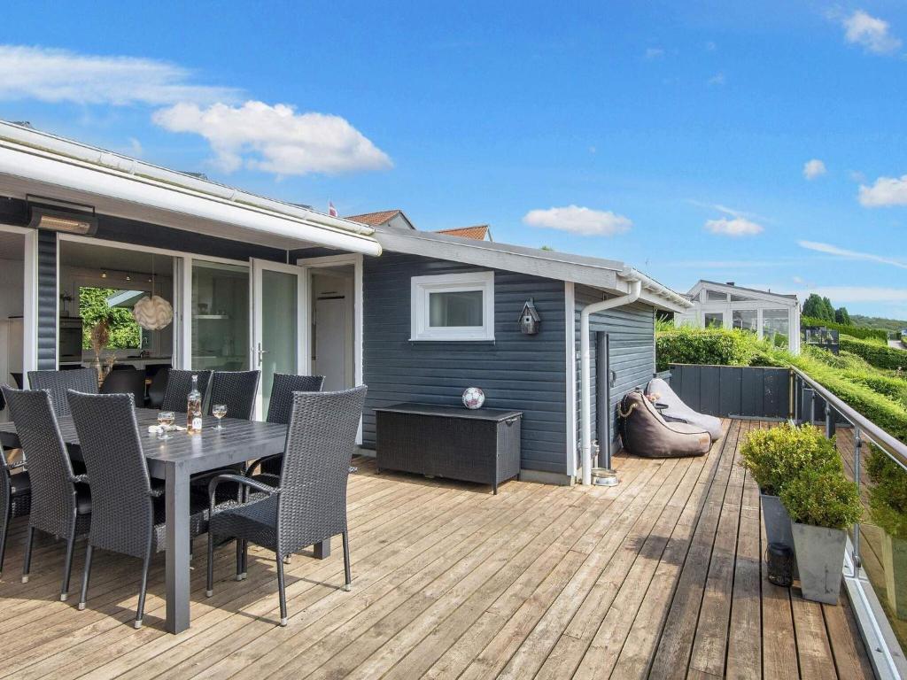 Balkón nebo terasa v ubytování Holiday home Aabenraa LXXV