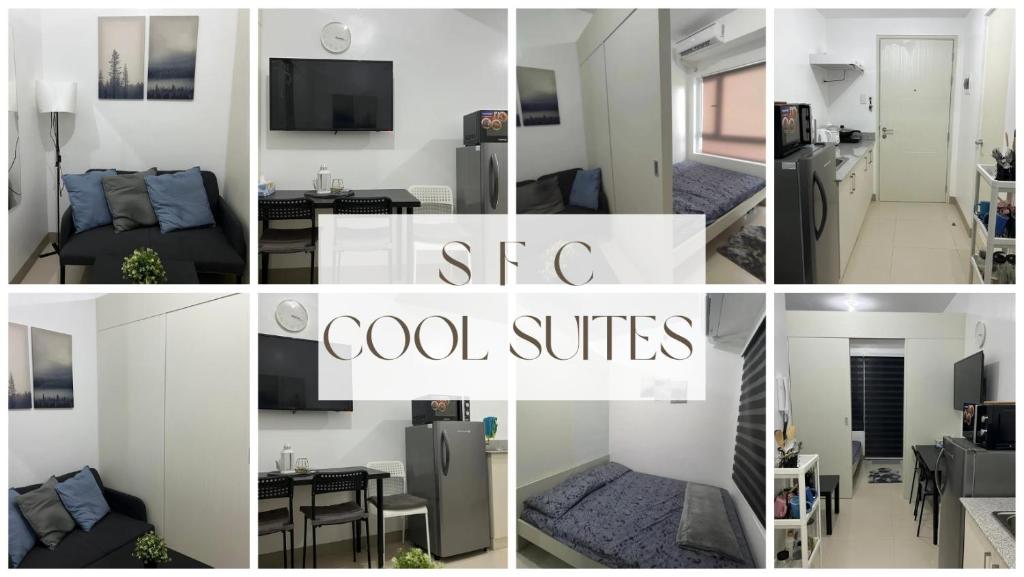 Televiisor ja/või meelelahutuskeskus majutusasutuses SFC Cool Suites by SMDC Tagaytay