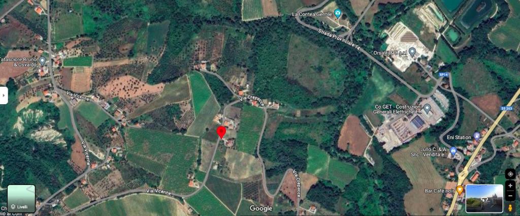 Letecký snímek ubytování Il Vigneto Suite
