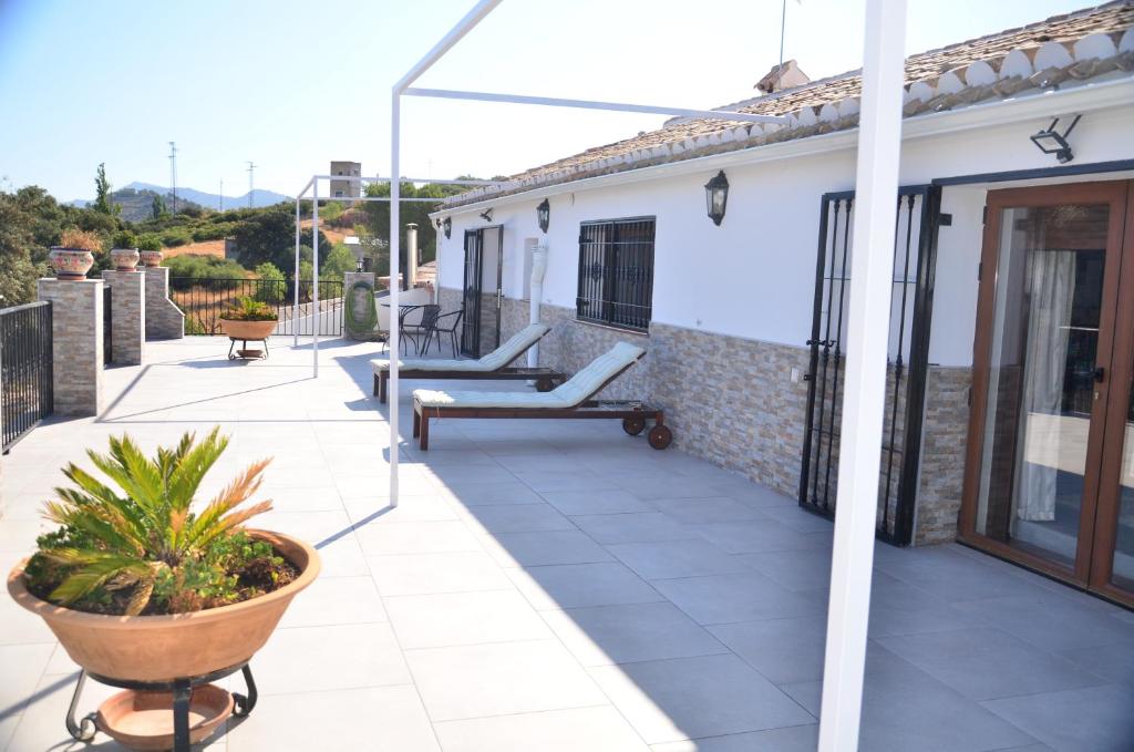 Balkón nebo terasa v ubytování Cortijo Los Santeros