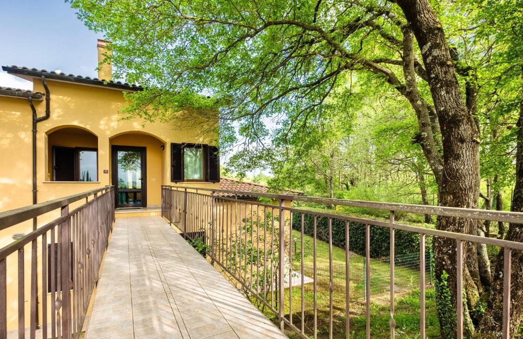Balkón nebo terasa v ubytování Residence with swimming-pool and thermal pools in Sorano