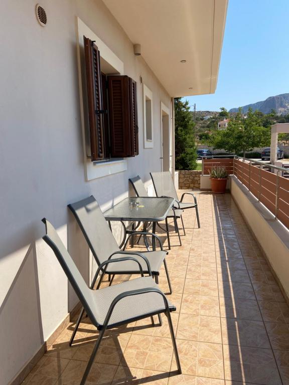 Balkón nebo terasa v ubytování Apartment kokkines