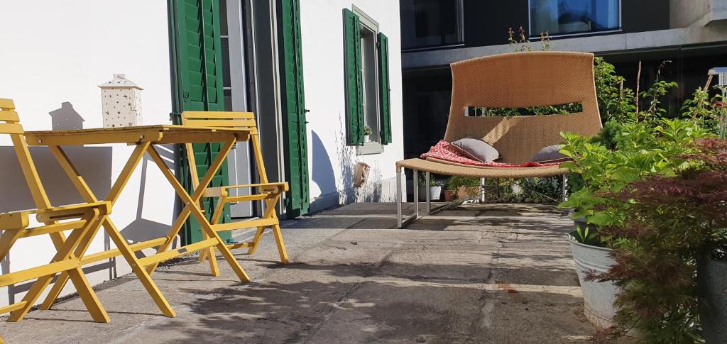 Balkón nebo terasa v ubytování Dependance Ost