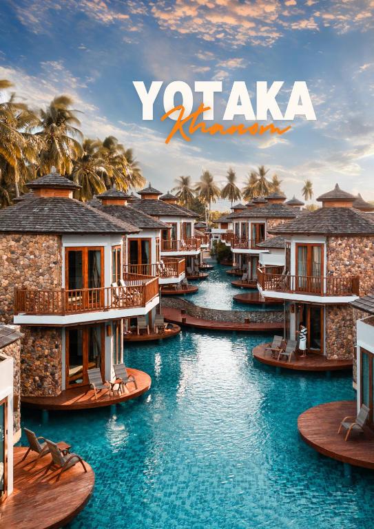 ein Plakat für ein Resort in den Tropen in der Unterkunft Yotaka Khanom in Khanom
