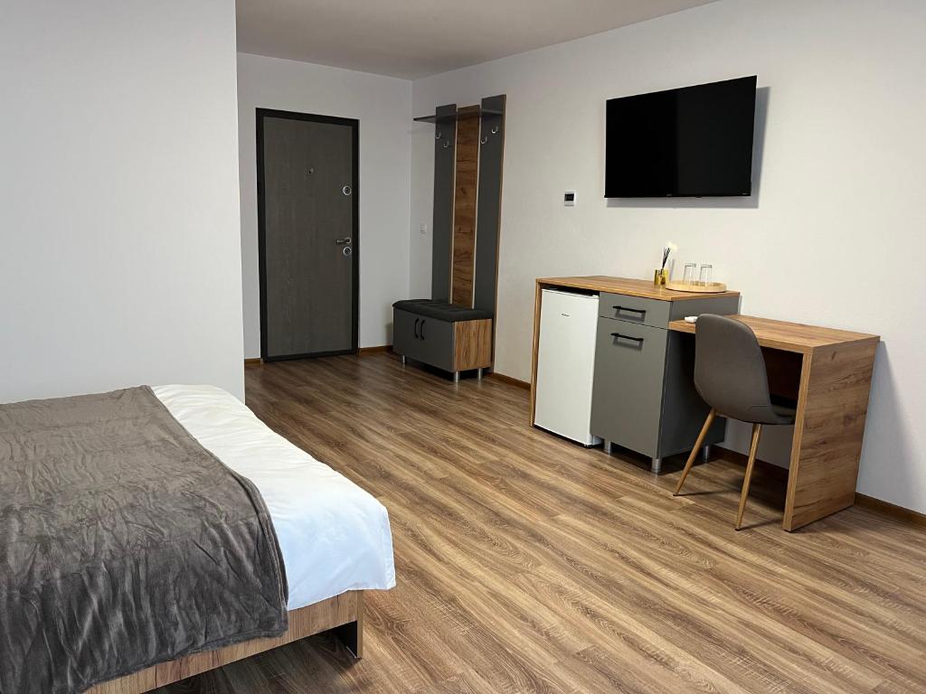 Postel nebo postele na pokoji v ubytování Salin Home