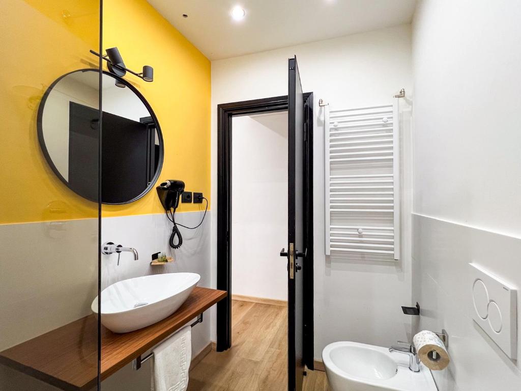 Koupelna v ubytování Hotel La Superba