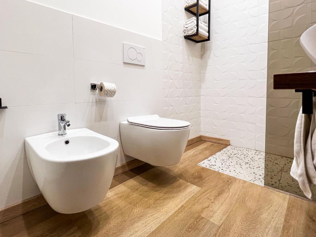 Koupelna v ubytování Hotel La Superba