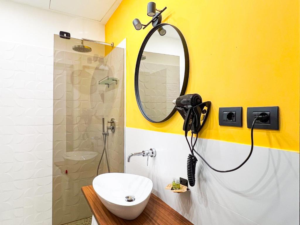 Koupelna v ubytování Hotel La Superba