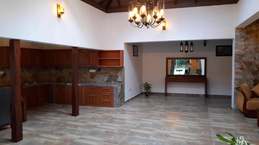 Kuchyň nebo kuchyňský kout v ubytování Villa D55