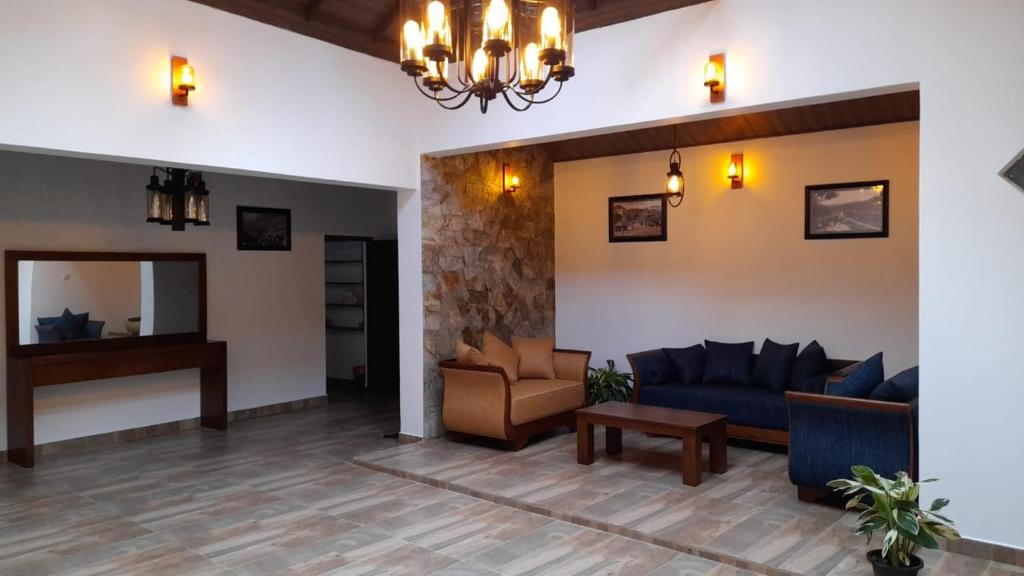 Posezení v ubytování Villa D55