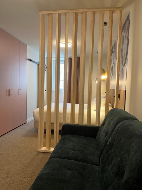 Posezení v ubytování Hotel Les Tilleuls