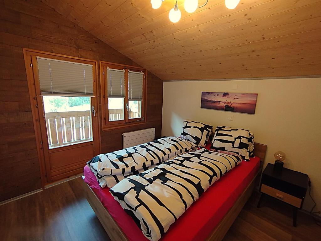 Postel nebo postele na pokoji v ubytování Haus Zur Mühle