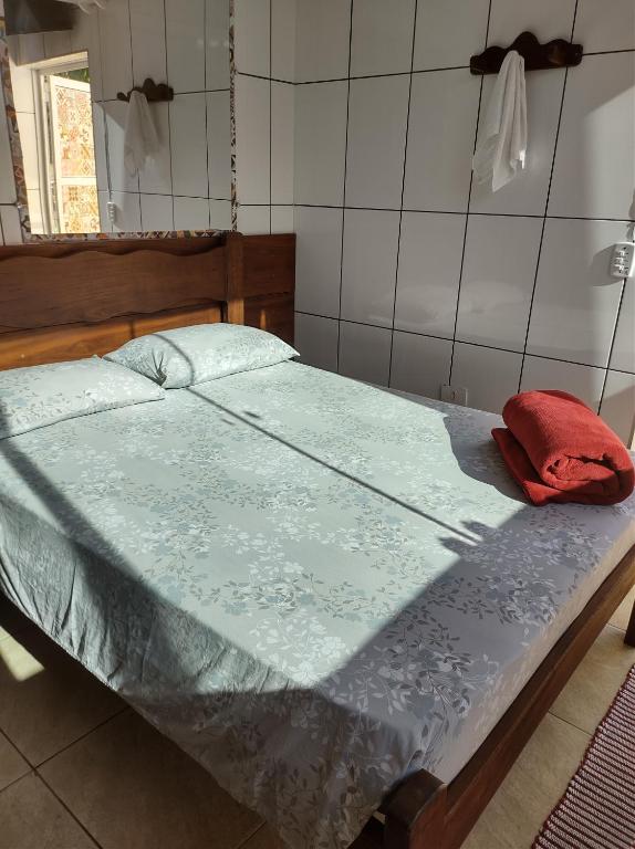 Postel nebo postele na pokoji v ubytování Chale Tupi