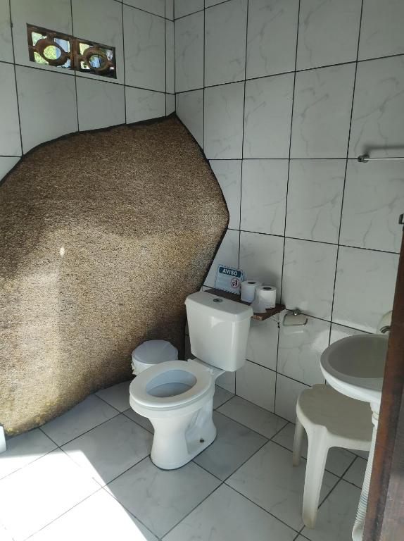 Koupelna v ubytování Chale Tupi