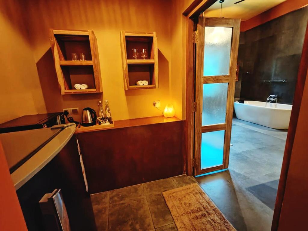 Koupelna v ubytování Art Yala Boutique Resort