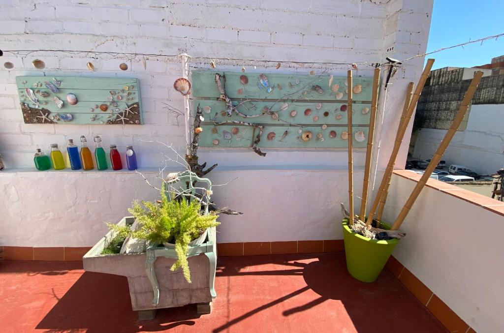 A balcony or terrace at Tutu llar ús turistic