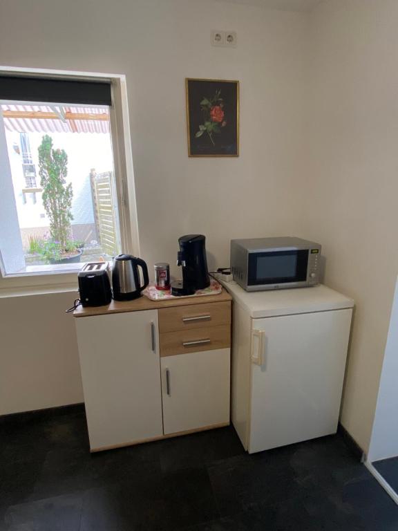 Kuchyň nebo kuchyňský kout v ubytování Marija Apartment