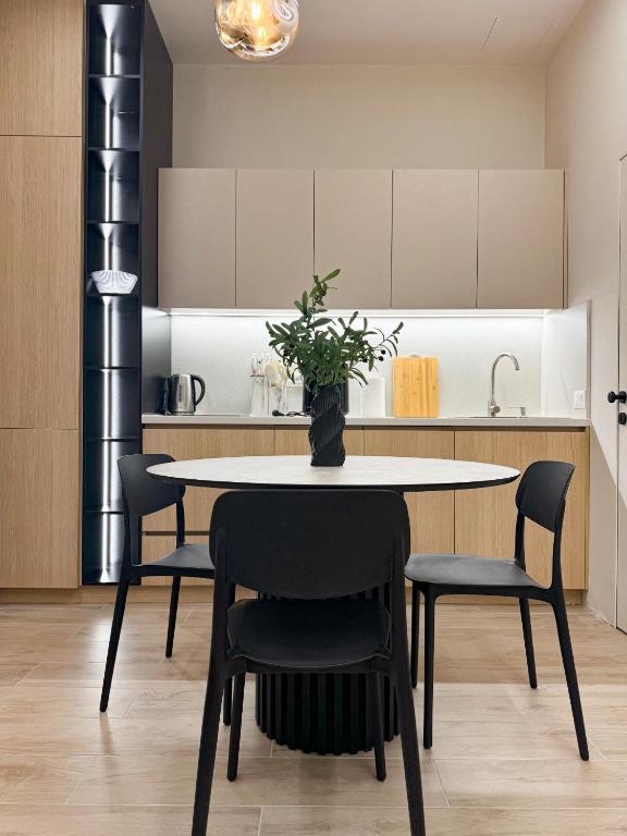 O zonă de relaxare la Nomad Stay Apartments