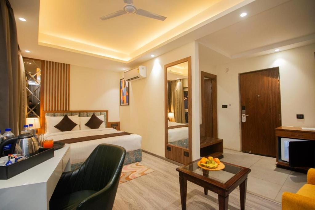 Posezení v ubytování Baris resort Mussoorie