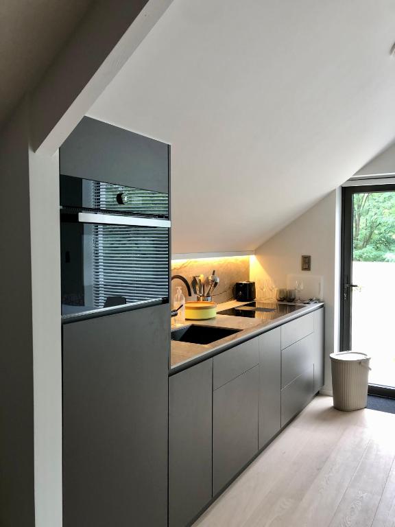 Kuchyň nebo kuchyňský kout v ubytování Huis Vanellus