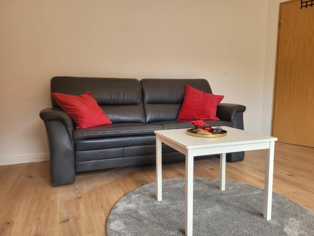 Posezení v ubytování Reload Apartments - FeWo2 im Remmeker Feld