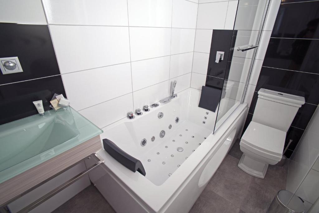 Koupelna v ubytování Designpension Idyll Nr2 Hotel Garni