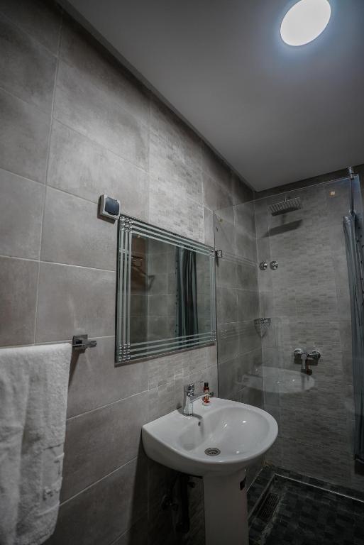 Koupelna v ubytování Hotel Arabesque
