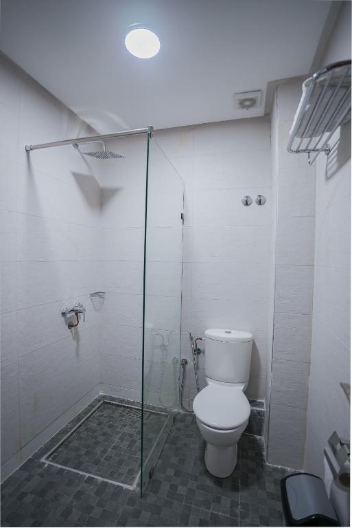 Koupelna v ubytování Hotel Arabesque