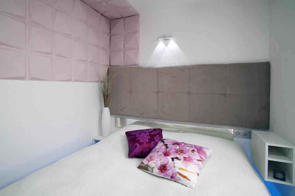 Postel nebo postele na pokoji v ubytování Designpension Idyll Nr2 Hotel Garni
