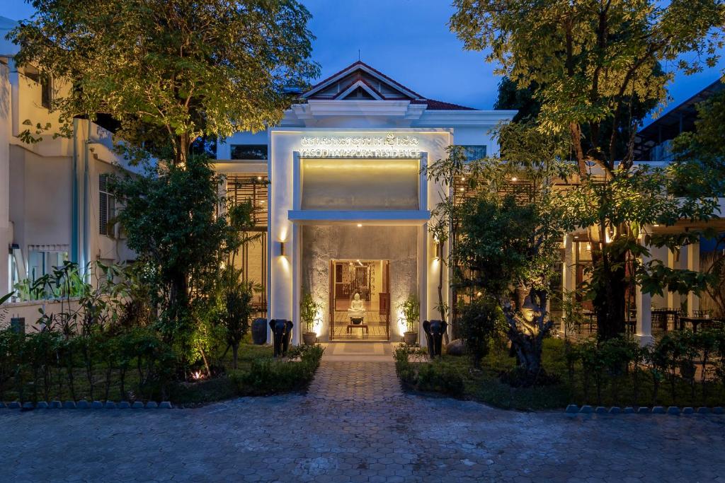 Zahrada ubytování YASODHARAPURA Residence