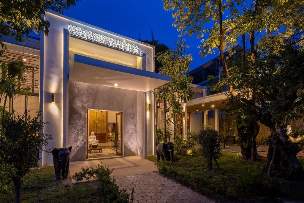 Zahrada ubytování YASODHARAPURA Residence