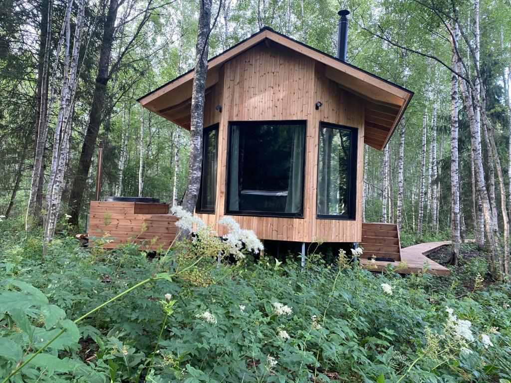 Zahrada ubytování Paunküla Nature Resort (forest villa)