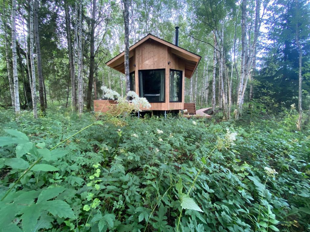 Zahrada ubytování Paunküla Nature Resort (forest villa)