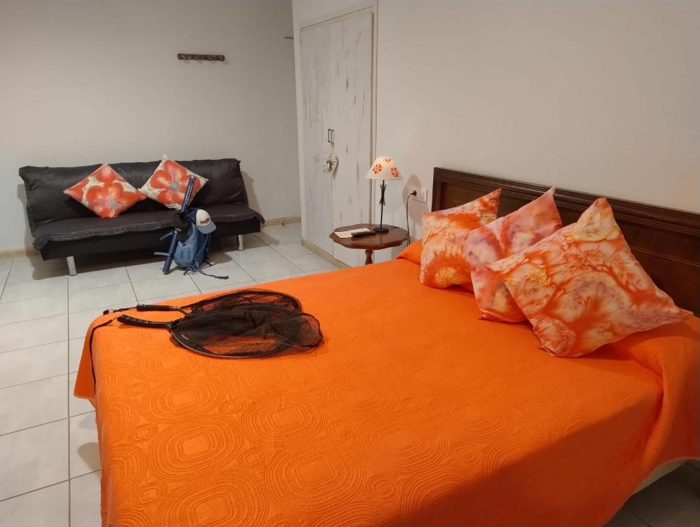 Posezení v ubytování Hostal Can Massot