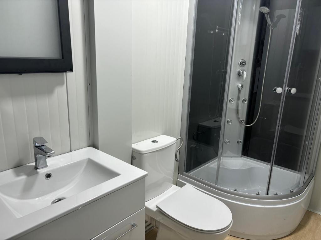 Koupelna v ubytování Frutak Resort-TINY HOMES