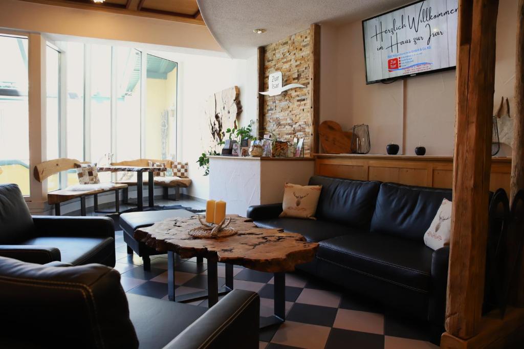 Posezení v ubytování Hotel zur Isar