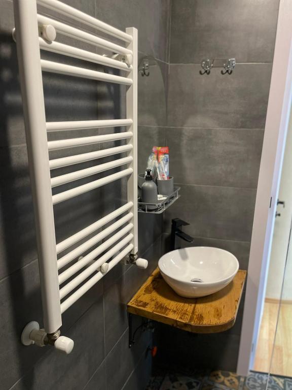 Koupelna v ubytování Art Hotel Tabidze
