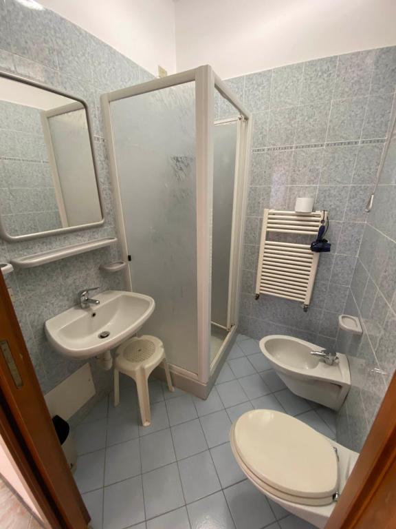 Koupelna v ubytování Hotel Primo Sole