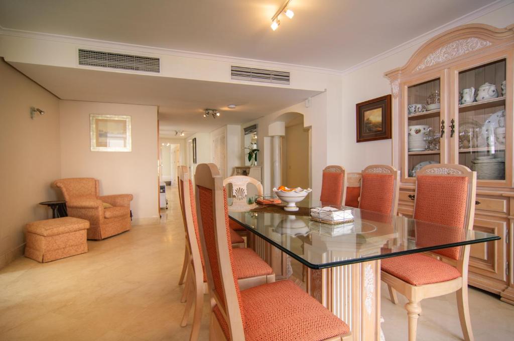 Posezení v ubytování Apartment White Pearl Beach