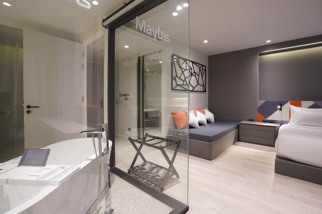 Posezení v ubytování Maybis Hotel