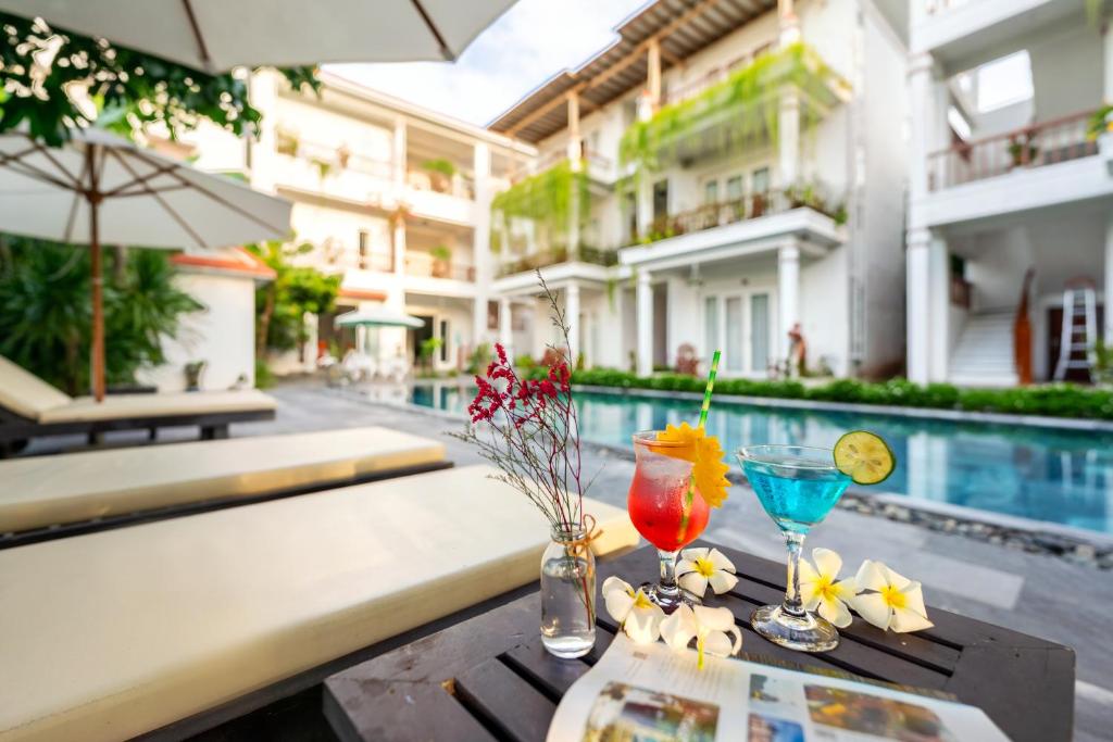 Bazén v ubytování Hoi An Palmy Villa nebo v jeho okolí