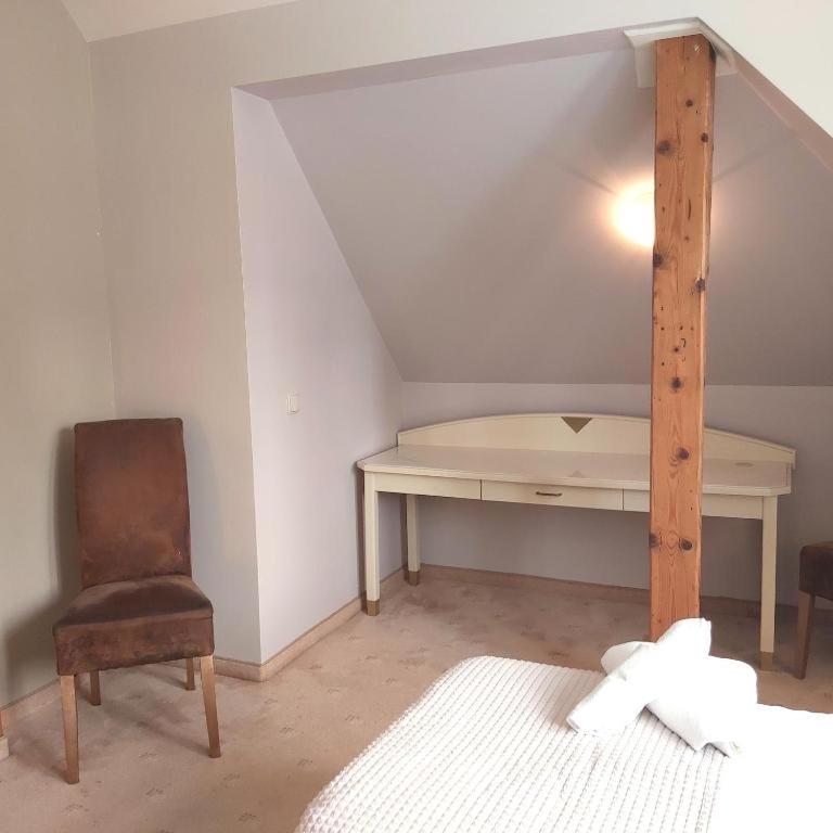 Postel nebo postele na pokoji v ubytování Villa Lessing