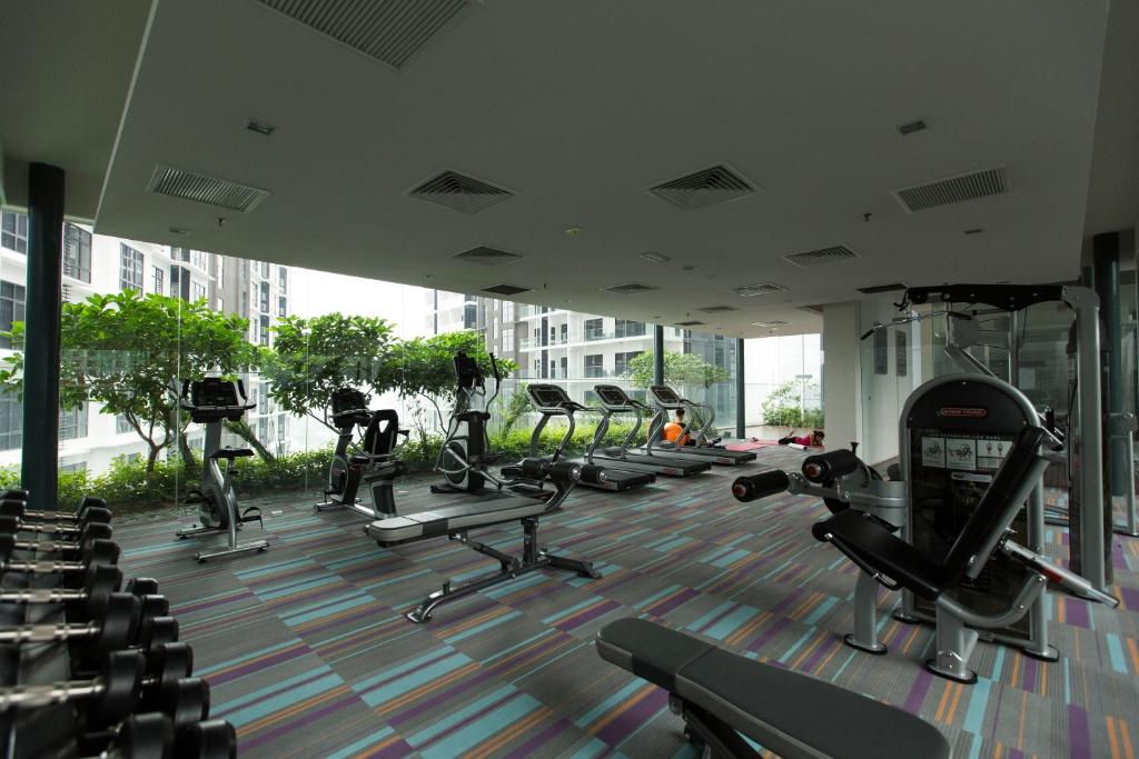Fitness centrum a/nebo fitness zařízení v ubytování Mercu Summer Suites Bernice KLCC