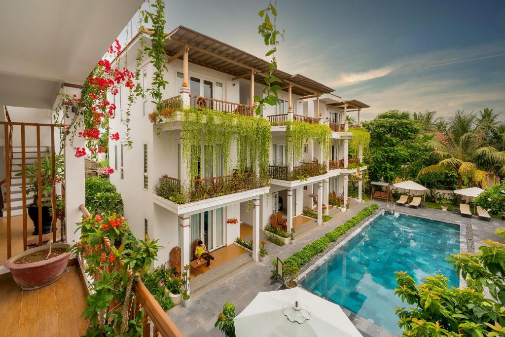 Bazén v ubytování Hoi An Palmy Villa nebo v jeho okolí