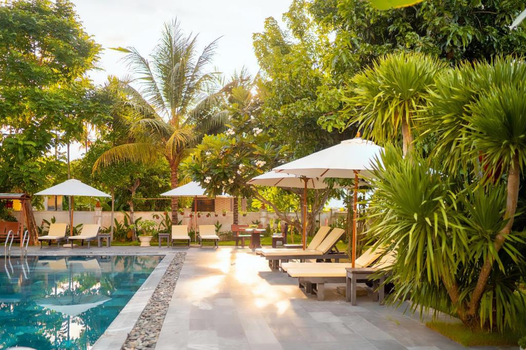 Bazén v ubytování Hoi An Palmy Villa nebo v jeho okolí