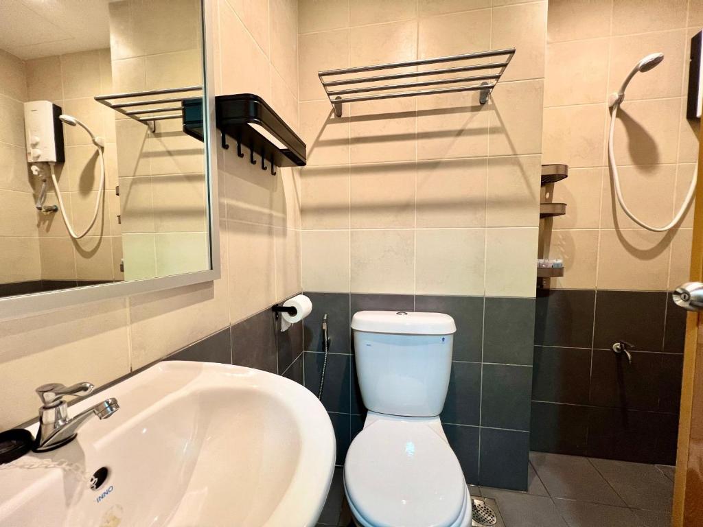 Koupelna v ubytování Margo Hotel Kota Kinabalu
