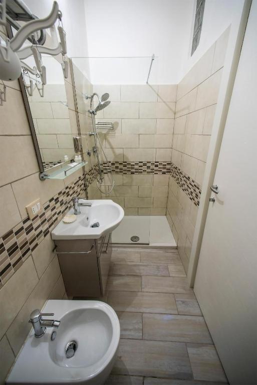 Koupelna v ubytování Hotel Sabatino