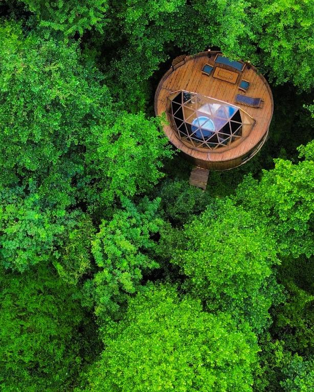 Zahrada ubytování Glamping Martini Kvariati