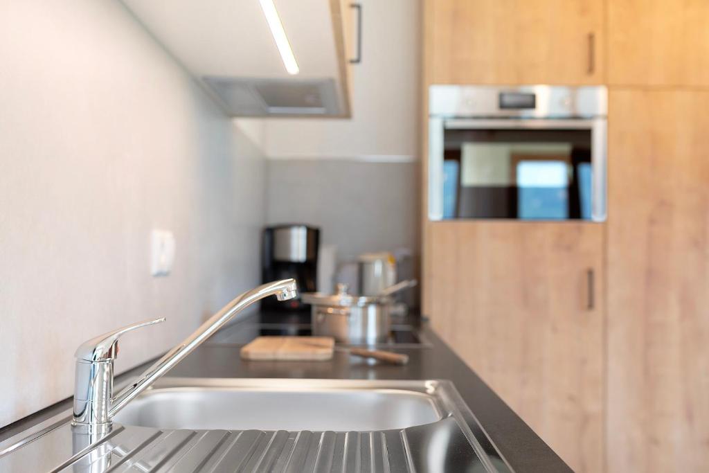 A kitchen or kitchenette at Thusnelda Apartment D